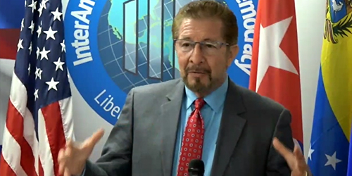«El crimen no es revolución». Carlos Sánchez Berzaín, Director del Interamerican Institute for Democracy.